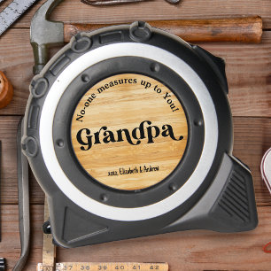 Retro GRANDPA No One Measures Up Personalized Wood 1