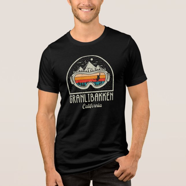 Retro Granlibakken Tahoe Ski Tri-Blend Shirt (Front)