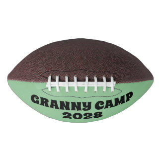 Retro Granny Camp Text Football