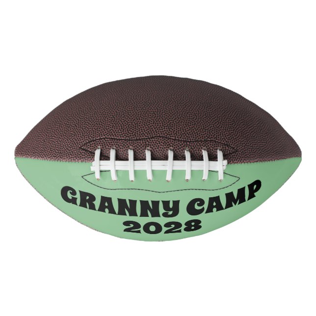 Retro Granny Camp Text Football (Front)