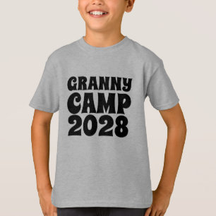 Retro Granny Camp Text Kids T-Shirt