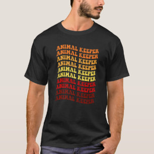 Retro Graphic Animal Keeper Zoo Keeper Animal Love T-Shirt