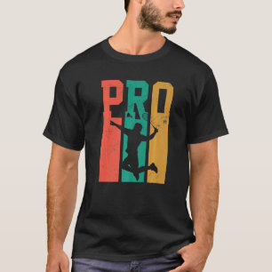 Retro Graphic Badminton Player Shuttlecock Player T-Shirt