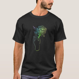 Retro Graphic Botanical Flowers Gardening Plant  P T-Shirt
