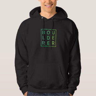 Retro Graphic Climbing Bouldering Rock Climber Mou Hoodie