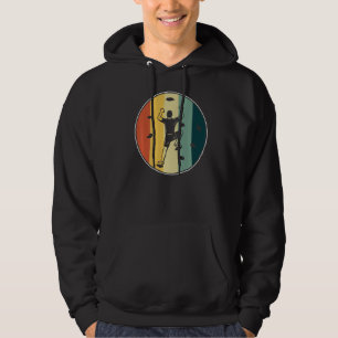 Retro Graphic Climbing Bouldering Rock Climber Mou Hoodie
