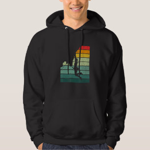 Retro Graphic Climbing Bouldering Rock Climber Mou Hoodie