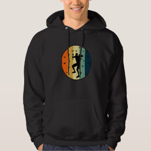 Retro Graphic Climbing Bouldering Rock Climber Mou Hoodie