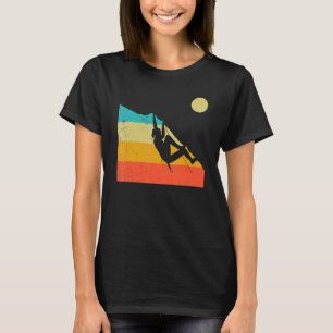 Retro Graphic Climbing Bouldering Rock Climber Mou T-Shirt