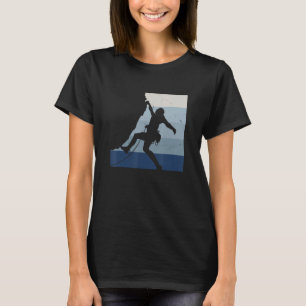 Retro Graphic Climbing Bouldering Rock Climber Mou T-Shirt