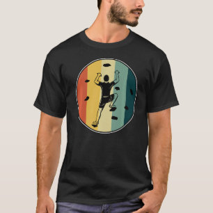 Retro Graphic Climbing Bouldering Rock Climber Mou T-Shirt