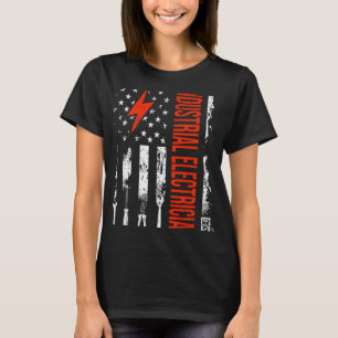 Retro Graphic Electrician Electrical Engineer Engi T-Shirt