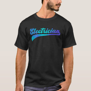 Retro Graphic Electrician Electrical Engineer Engi T-Shirt