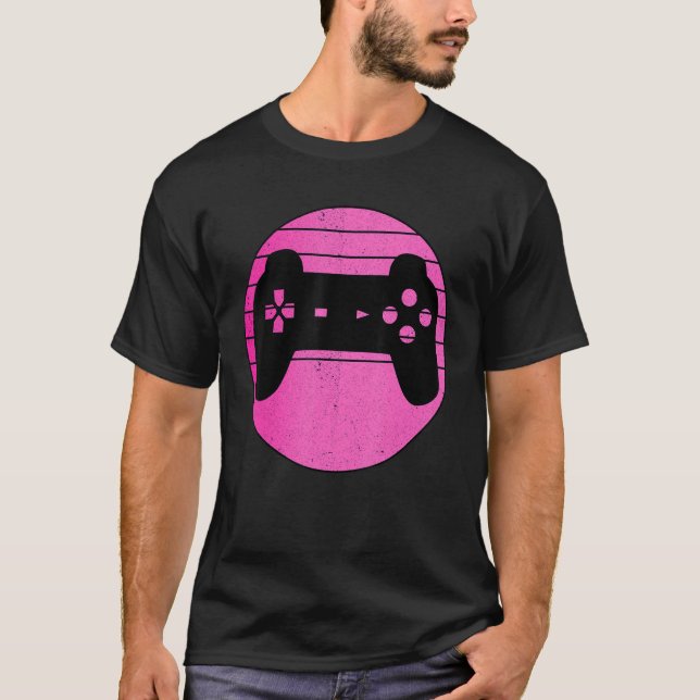 Retro Graphic Gaming Video Game Player Nerd Geek G T-Shirt (Front)