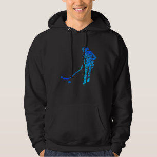 Retro Graphic Hockey Player Field Hockey Hockey St Hoodie