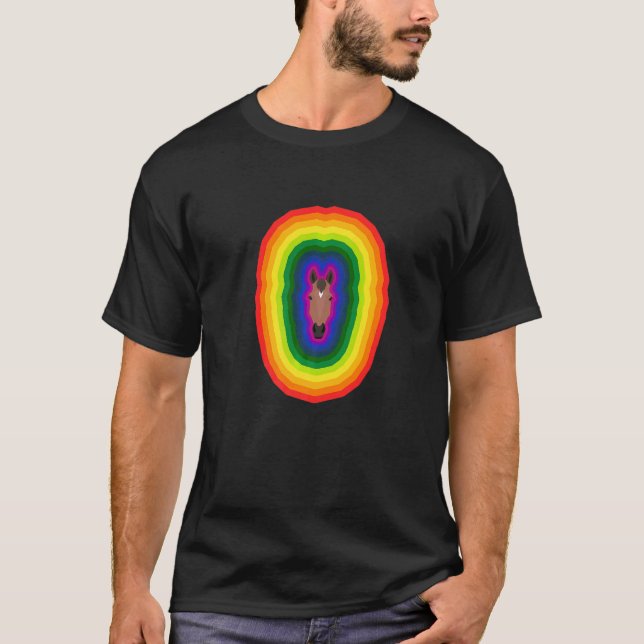 Retro Graphic Horse Lover Equestrian Rider Horses  T-Shirt (Front)