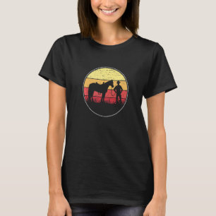 Retro Graphic Horse Lover Equestrian Rider Horses T-Shirt