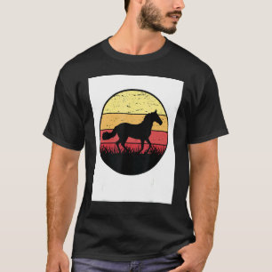 Retro Graphic Horse Lover Equestrian Rider Horses T-Shirt