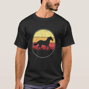 Retro Graphic Horse Lover Equestrian Rider Horses T-Shirt