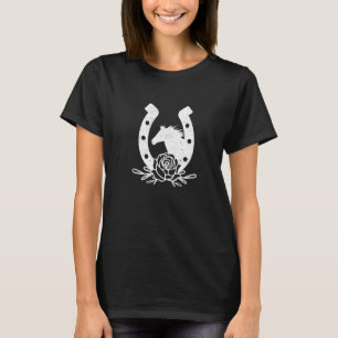Retro Graphic Horse Lover Equestrian Rider Horses T-Shirt