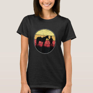 Retro Graphic Horse Lover Equestrian Rider Horses T-Shirt