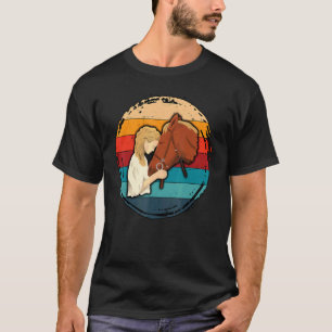 Retro Graphic Horse Lover Equestrian Rider Horses T-Shirt