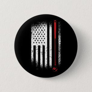 Retro Graphic Pool Billard Snooker Billard Cue 8-l 2 Inch Round Button