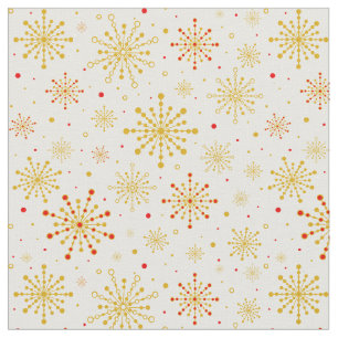 Retro graphic print fabric