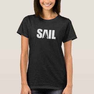 Retro Graphic Sailboat Captain Sailing Sea Boat Sa T-Shirt