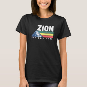 Retro Graphic Travel Vintage Zion National Park T-Shirt