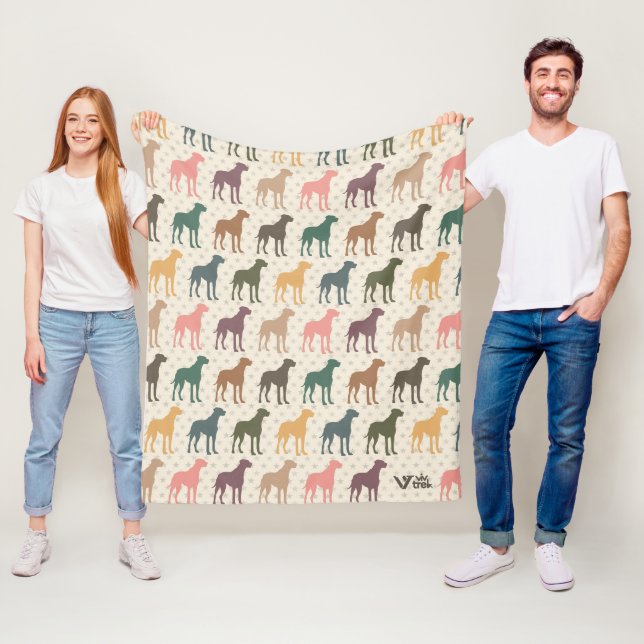 Retro Great Dane Blanket Gift Dog Lover Throw (In Situ)