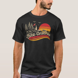 Retro Great Ontario Lakes Forever Canada Lake T-Shirt