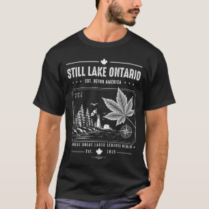 Retro Great Ontario Lakes Forever Canada Lake T-Shirt