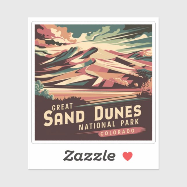 Retro Great Sand Dunes National Park (Sheet)