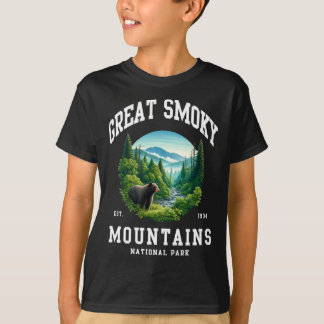 Retro Great Smoky Mountains National Park Men Wome T-Shirt