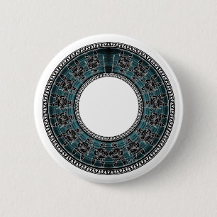 Retro Greek Disc 2 Inch Round Button