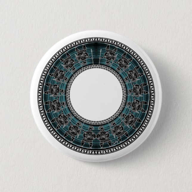 Retro Greek Disc 2 Inch Round Button (Front)