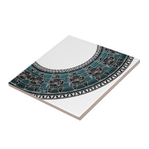 Retro Greek Disc Tile