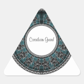 Retro Greek Disc Triangle Sticker
