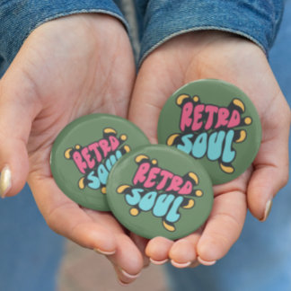 Retro Green backpacks jackets quote trend 2 Inch Round Button