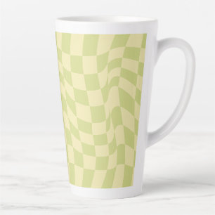 Retro green checks from the 80s cup