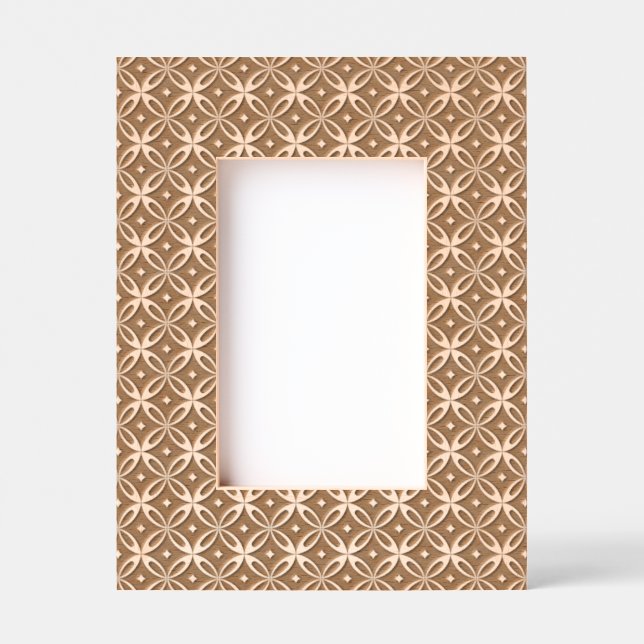 Retro Green Geometric Pattern Etched Frames (Front)