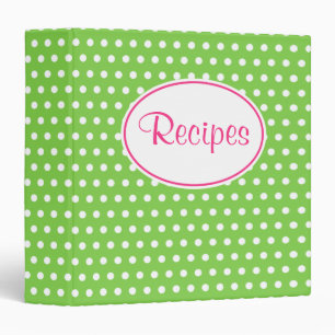 Retro Green Kitchen Cookbook Recipe Binder