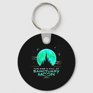 Retro Green Quote The Rise And Fall Of Sanctuary M Keychain