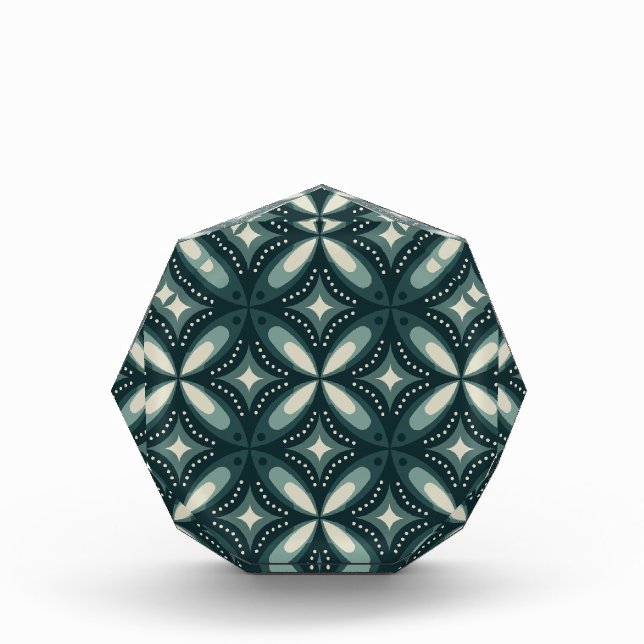 retro green shapes photo block (Front)