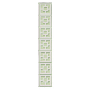 Retro Green Trellis Table Runner
