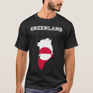 Retro Greenland Distressed Greenland Flag T-Shirt