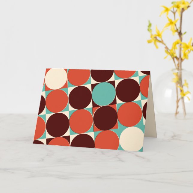 Retro Greeting Card (Yellow Flower)