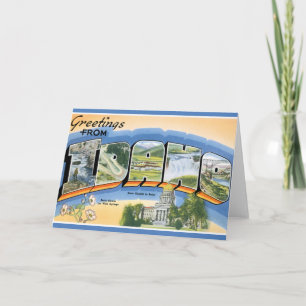 Retro Greetings From Idaho Card