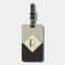 Retro Grey and Black Stripe Monogram